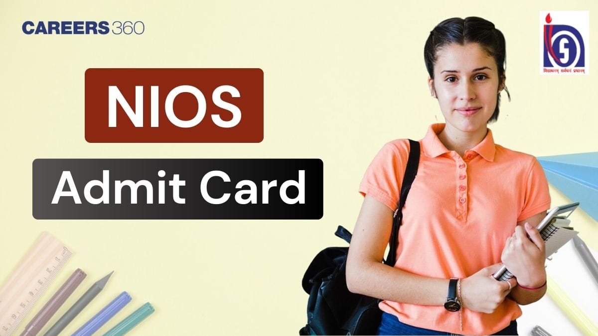 NIOS Hall Ticket October 2025: Download Class 10 & 12 Admit Card @ sdmis.nios.ac.in